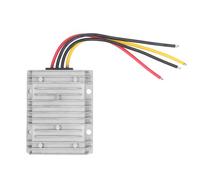Jenngaoo DC to DC Boost Converter Module, 12V 24V to 48V 10A 480W IP67 Voltage Regulator Power Adapter, Die Cast Aluminum Case for LED Strip Motor Security System