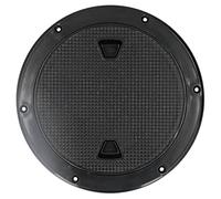 Jenngaoo Deck Plate, 8in Round Boat Hatch Cover Black Deck Inspection Cover for Kayak Marine Boat Yacht Replacement Accessory