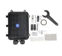 Jenngaoo Fiber Optic Splice Enclosure Horizontal Waterproof IP68 Cable Connection Box External Junction Outdoor Electric Power Cord Boxes Electrical (48 Core)