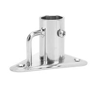 Jenngaoo Flag Pole Holder, 90 Degree 1 Inch Stainless Steel Boat Flag Pole Stanchion Post Socket Base for Ships Yachts