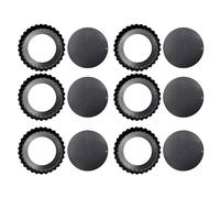 Jenngaoo Flan Tins, Loose Bottom, 6 Pack Fluted Tart, 3 inch | 6 x 3-Inch (8cm) Fluted Tins, Loose Bases, Carbon Steel, for Tarts, Quiches, Jam Tarts & Mini Desserts, Hand Wash