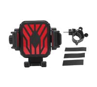 Jenngaoo Motorcycle Phone Mount Shockproof, 360° Adjustable Anti-Shake Bike Handlebar Clamp for 5.7-7.2" Smartphones, Durable Universal Holder for Moto, Cycling, GPS (Red)