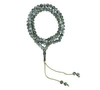 Jenngaoo Muslim Tasbih 99 Beads, Islamic Worship Prayer Scripture Gilding Rosary Beads for Religious Article Ramadan Gift(Green)