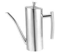 Jenngaoo Olive Oil Dispenser, 304 Stainless Steel Oil Pourer with Long Spout - 700ml Large Capacity Leak-Proof Soy Sauce & Vinegar Dispenser, Non-Drip Cruet Pot for Kitchen Cooking, BBQ & Grilling