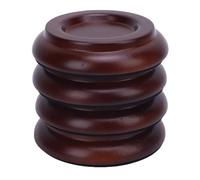 Jenngaoo Piano Caster Cup Pad, Solid Wood Base with Foam Non-Slip Noise Reduction Universal Upright Piano Floor Protector for Anti Damage and Movement Prevention (Brown)