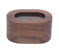 Jenngaoo Ring Storage Box Vintage Walnut Wood with Soft Sponge Interior, Closure Compact Jewelry Holder for Wedding Proposal or Gift (Single Slot)