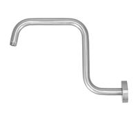 Jenngaoo Shower Arm Pipe, 13in S-Shape Stainless Steel Shower Head Extension Arm Long Goose Neck Curve Shower Head Riser Bracket Bathroom Supplies(C)
