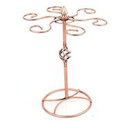 Jenngaoo Spiral Steel Tabletop Wine Glass Rack with 6 Hooks, Drying Storage Organizer for Kitchen Bar Counter, Space-Saving Compact Holder for Stemware Display, Home Bar & Kitchen Accessories