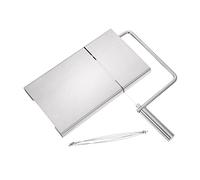 Jenngaoo Stainless Steel Cheese Slicer, Professional Kitchen Cooking Tool with Wire Blade, Cuts Cheese Butter Cake Ham Easily, 24x12x23.2cm Anti Rust Material, for Home Kitchen Use