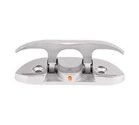 Jenngaoo Stainless Steel Folding Boat Cleat - 4.5 Inch Marine-Grade Flip Up Dock Cleat for Kayak, Boat, Marina Installation - No Drilling Required, Space-Saving Design