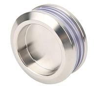 Jenngaoo Stainless Steel Handle Pull Knob, Shower Glass Sliding Door Finger Pull Knob, Round Back-to-Back Brushed Handle Pull Knob for Bathroom Wood Door Handle