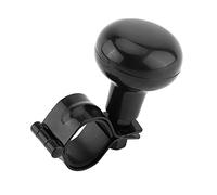 Jenngaoo Steering Wheel Spinne-r Knob, Classic Black Universal Steering Wheel Spinne-r Handle Ball Fit for All Car-s Trucks Semis Tractors Boats