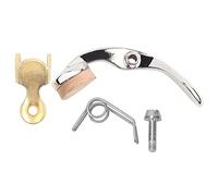 Jenngaoo Trumpet Water Key Valve, Bb Trumpet Spit Valve with Screw Spring, Copper Material CB98 42.3mm CB99 47.8mm for Brass Instrument Maintenance Accessories (CB98)