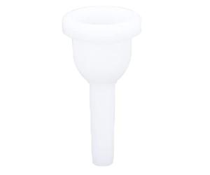 Jenngaoo Tuba Mouthpiece, ABS Plastic White Wind Instrument Accessory Playing Part MT-20 for Standard Tuba Players
