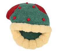 Jenngaoo Winter Warm Cat Bed Xmas Sock Shaped Semi Enclosed Pet Nest | Sherpa Fleece And Oxford Fabric Combine For A Durable Yet Soft Sleeping Surface