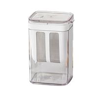 Jenngaoo Yogurt Strainer with Extra Fine Mesh Bag, Transparent Cover Multi Functional Cheese Filter Greek Yogurt Maker, Plastic 420g 10.8x9x17.6cm for Homemade Yogurt Soy Milk Chee