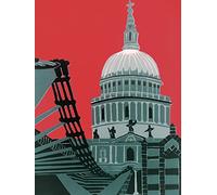 Jennie Ing "St. Paul's Cathedral Canvas Print, Multi-Colour, 60 x 80 cm