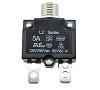 JenNiFer AC 125-250V Push Button Reset Quick Connect Terminal Circuit Breaker Plastic - 5A