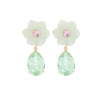 Jennifer Behr Juna 18kt Gold-plated Drop Earrings - Green - One Size
