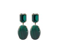 Jennifer Behr Xiomara Malachite 18kt Gold-plated Drop Earrings - Green - One Size
