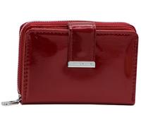 Jennifer Jones - Genuine Leather Women's Wallet - with RFID Protection - Gloss Look - Medium Size, red, Modern