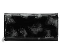 Jennifer Jones - Leather Women's Purse Butterfly Design Large Purse Fashionable Patent Leather RFID Protection, black