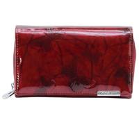 Jennifer Jones Women's Leather Purse Large Purse with Multiple Compartments with RFID Protection Butterfly Motif, red