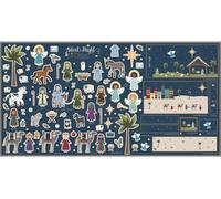 Jennifer Long Silent Night Nativity Felt Doll & Bag Set 1 36" x 69" Panel Riley Blake FT13576-PANEL