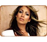 Jennifer Lopez Metal Tin Sign Home Decoration Bar Cafe Club Wall Decoration Vintage Retro Sign 8x12 inch