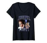 Jennifer Lopez Three Pose Collage V-Neck T-Shirt