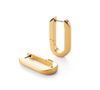JENNY BIRD U-Link Earrings | High Polish Gold Hinged Closure | Sl hunky Designer Jewelry for Women