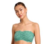Jenny Jen Women's Amber Bandeau Bra with Adjustable Straps, Unpadded & Unlined Wireless Tube Top Bralette, Everyday Lingerie (X-Small, Dusty-Turquoise)