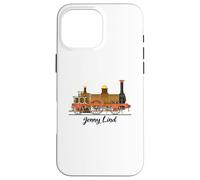 Jenny Lind Steam Locomotive Vintage Illustration Case for iPhone 16 Pro Max