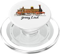 Jenny Lind Steam Locomotive Vintage Illustration PopSockets PopGrip for MagSafe