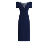 Jenny Packham Vienna embellished short-sleeved midi dress - Blue 6-8-10-12-14-16
