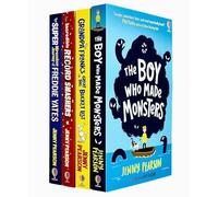 Jenny Pearson Collection 4 Books Set (The Super-Miraculous Journey of Freddie Yates, The Incredible Record Smashers, Grandpa Frank's Great Big Bucket List, The Boy Who Made Monsters)