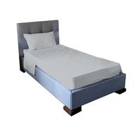 Jenny Sesal Bed Sheet Set - Solid Colour - Made in Italy - Single Bedding Set - Light Grey - Sheet Set + Pillowcases