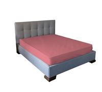 JENNY SESAL Fitted Sheet - Solid Colour - Made in Italy - Double, Single, Queen and French Square (Old Rose, Double Bed)