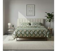 Jenny Sesàl Iside Cotton Sheet Set - Sheet Set + Pillowcases (Sage Green, Double)