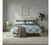 Jenny Sesàl Scottish Cotton Sheet Set - Bedding Set + Pillowcases (Green, Double)