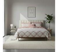 Jenny Sesàl Scottish Cotton Sheet Set - Sheet Set + Pillowcases (Powder, Queen Size)