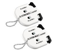 Jennytim Pack of 2 Golf Accessories Men, Golf Counter Clicker, Handy Goal Scorer Golf Number Shots Stroke Putting Score Counter for Golf Goalkeeper (White)