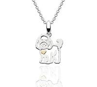 JennyWrenJewels® Dog Jewellery | Sterling Silver & Gold Cockapoo Necklace for Women & Children | Chain lengths for all ages | Cockapoo Jewellery Gift (16)