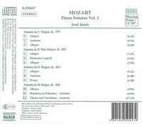 Jeno Jan - MOZART: Piano Sonatas, K. 279, K. 282, K. 283 and K. 284