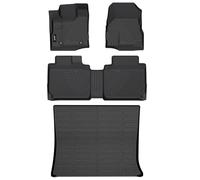 Jenofa Car Floor Mats & Cargo Liner for 2012-2017 Chevy Equinox All Weather Floor Mats Set for 2012-2017 Equinox Full Set TPE Durable Floor Liners Accessories for 2012-2017 Chevy Equinox Black