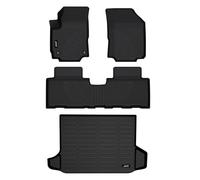 Jenofa Car Floor Mats & Cargo Liner for 2018-2024 Chevy Equinox All Weather Floor Mats Set for 2018-2024 Equinox Full Set TPE Durable Floor Liners Accessories for 2018-2024 Chevy Equinox Black 3Pcs