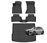 Jenofa Car Floor Mats & Cargo Liner for Audi Q5/SQ5 2018-2023, Black, Custom Fit, TPE, 3" x 2" x 30"