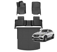 Jenofa-Floor Mats for Mercedes Benz GLE Coupe 2016-2019 Cargo Mat Car Mats for Benz GLE All Weather Floor Liner Custom Fit Automotive Full Set Accessories