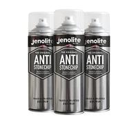 JENOLITE Anti Stonechip Black Spray Paint | 3 x 500ml | Car Bodywork Protection Spray Paint | Anti Stonechip, Car Underseal and Chassis Paint | Protects Against Rust, Corrosion & Damage