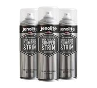 JENOLITE Back to Black Bumper & Trim 3 x 500ml Back to Black Trim Restorer | Faded Car Rubber, Bumper & Trim Restorer - UV Protection & Streak-Free Shine